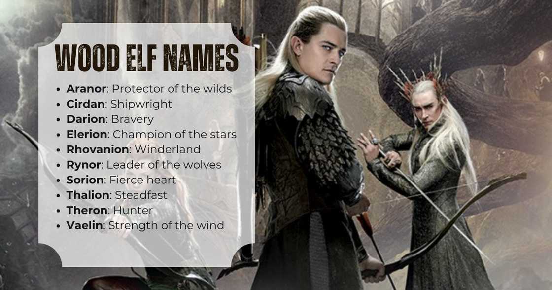 Male wood elf names Male wood elf names