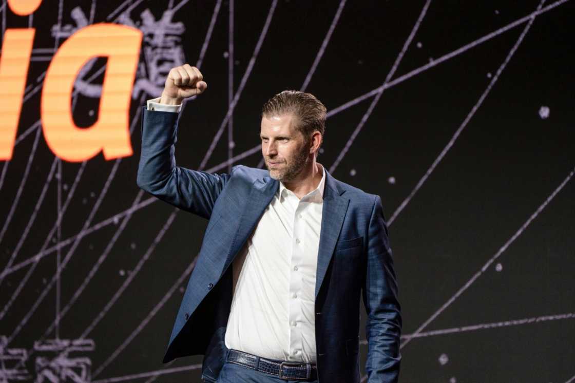 Eric Trump, son of the US president, urged a Hong Kong crowd to buy bitcoin during a trip to Asia where his crypto company is reportedly seeking acquisitions