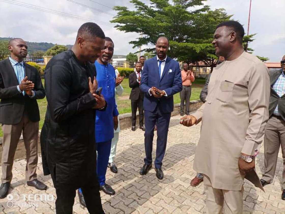 Pastor Abraham has received N55m Land Cruiser Prado as gift from church member Pastor Abraham has received N55m Land Cruiser Prado as gift from church member
