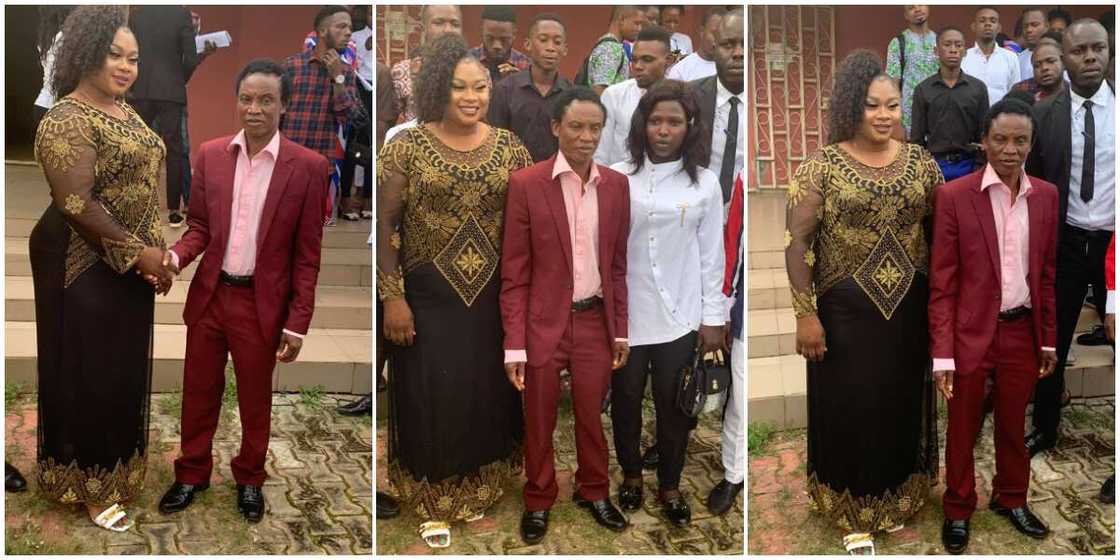 Photos of newly elected Delta Poly SUG President with the school rector sparks debate on social media Photos of newly elected Delta Poly SUG President with the school rector sparks debate on social media