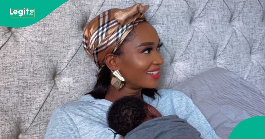 Wofai Fada shares video from church dedication of her baby, Ifedayo Konaghai Cole.