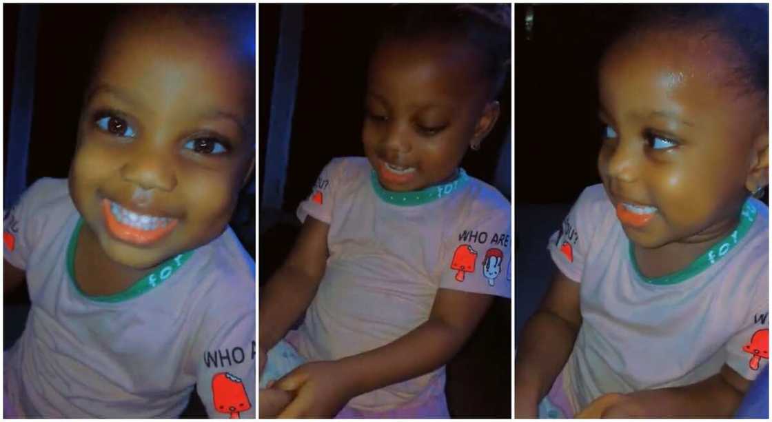 Photos of Kammy, a Nigerian baby who has threatened to inject her mum if she becomes a nurse. Photos of Kammy, a Nigerian baby who has threatened to inject her mum if she becomes a nurse.