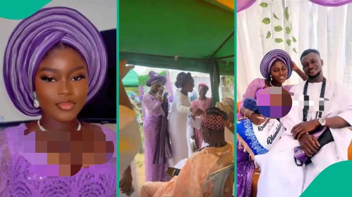 Social media buzz as Nigerian woman marries NYSC camp sweetheart