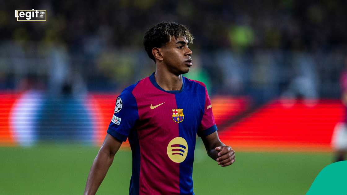 Lamine Yamal, Barcelona, UEFA Champions League, Borussia Dortmund, Germany. Lamine Yamal, Barcelona, UEFA Champions League, Borussia Dortmund, Germany.