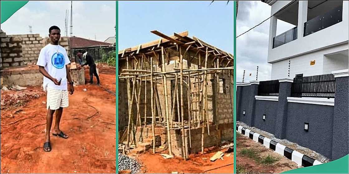 Nigerian man shows off his magnificent house Nigerian man shows off his magnificent house