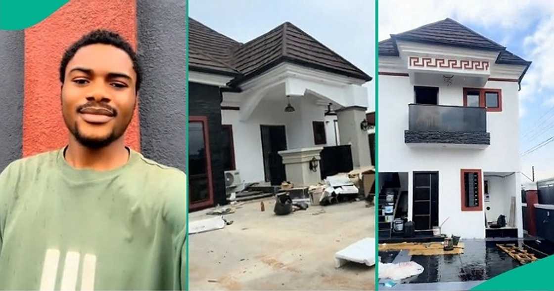 Nigerian man shows off house he built from scratch Nigerian man shows off house he built from scratch