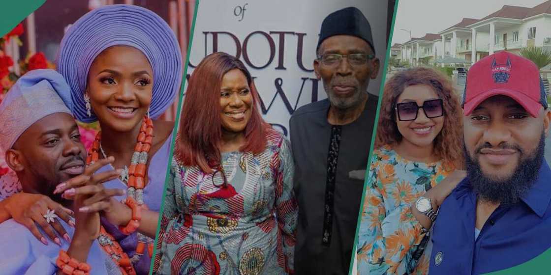 joke Silva and Olu Jacobs, Simi and Adekunle Gold, Yul Edochie and Judy Austin