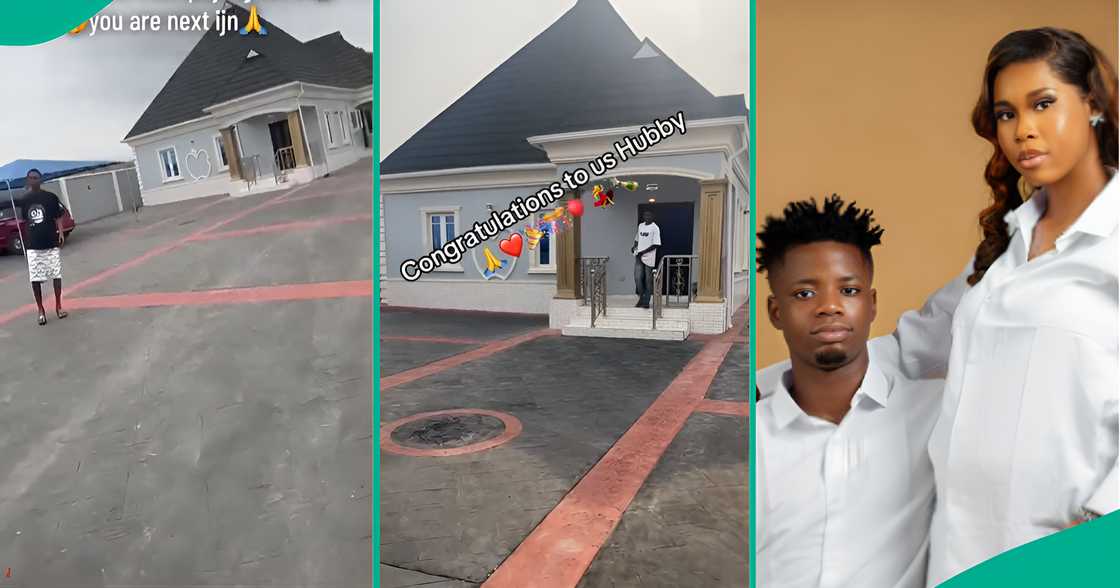 Lady who just got married flaunts husband's new house Lady who just got married flaunts husband's new house