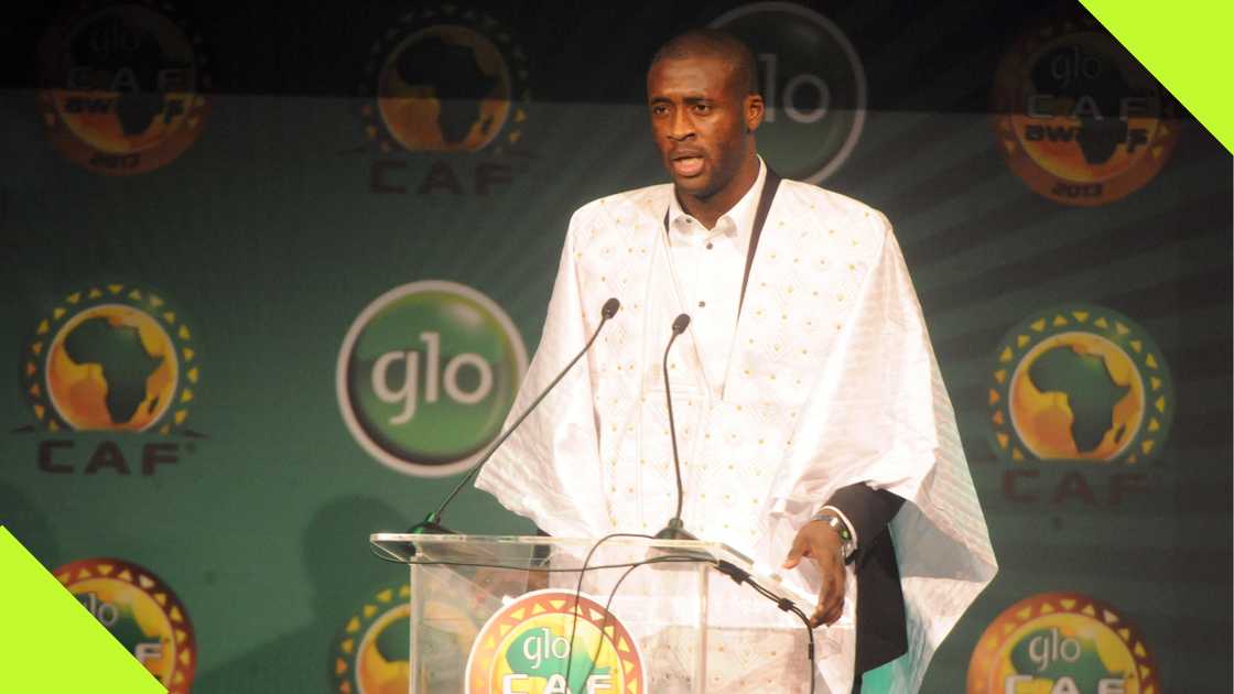 Yaya Toure, CAF Awards, Lagos, Nigeria, January 9, 2014. Yaya Toure, CAF Awards, Lagos, Nigeria, January 9, 2014.