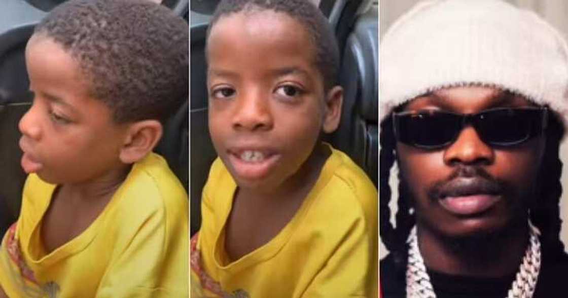 Little boy threatens to beat Naira Marley in funny video Little boy threatens to beat Naira Marley in funny video
