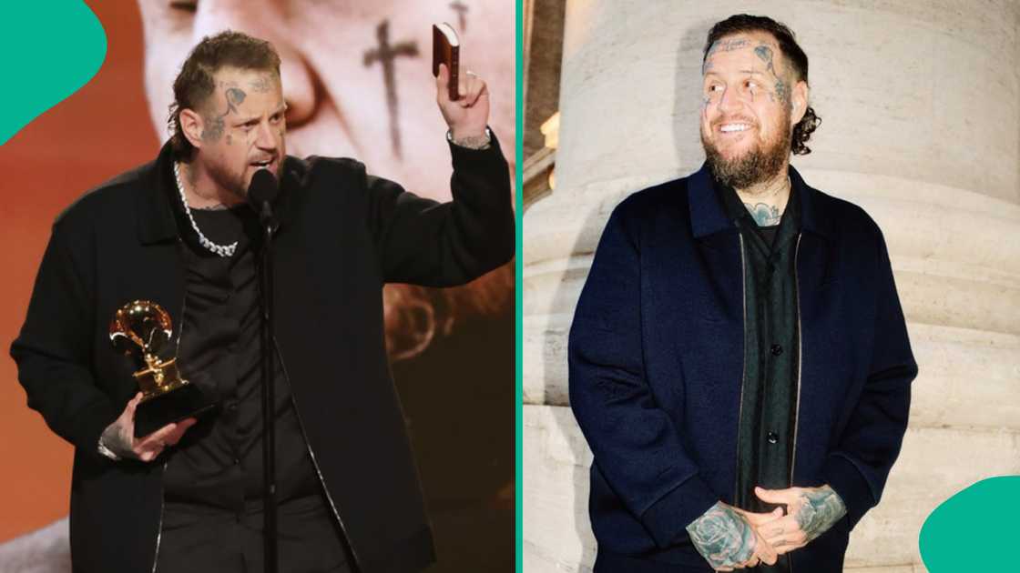 Singer Jelly Roll speaks about Jesus Christ during acceptance speech at the Grammys.