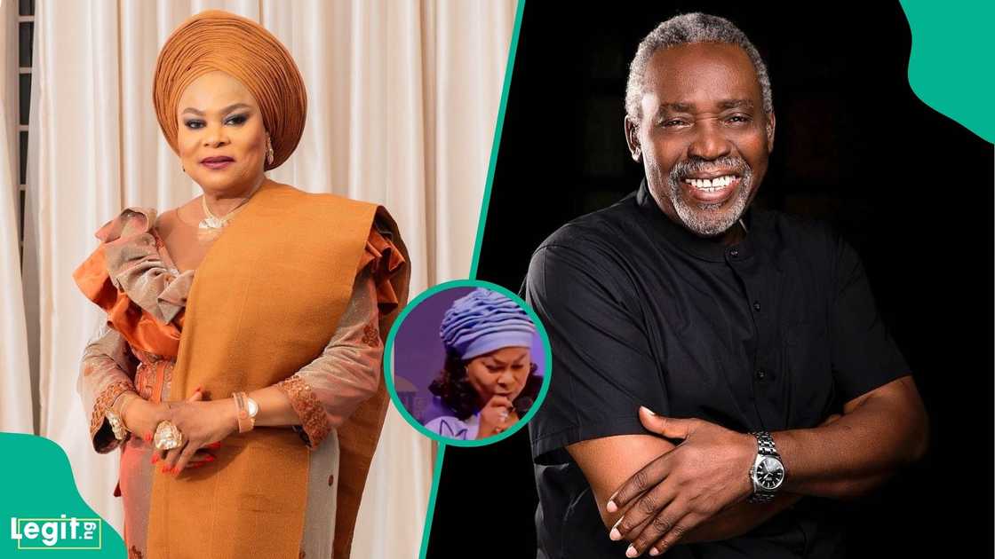 Sola Sobowale pays emotional tribute to Olu Jacobs at his Service of Songs in Lagos