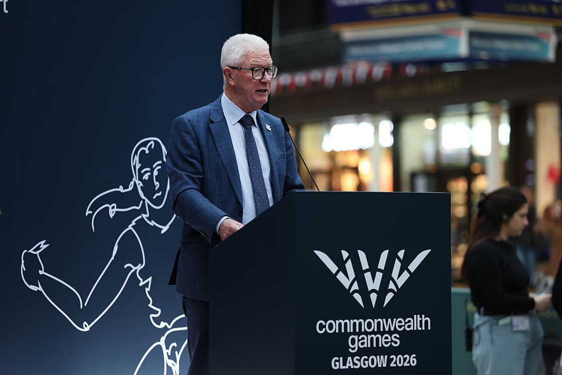 George Black CBE speaks at an event George Black CBE speaks at an event