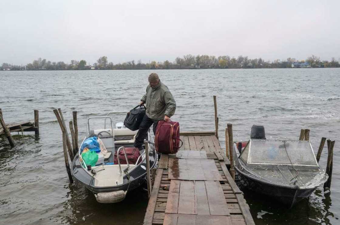 The Dnipro River separates the Kherson region, now dividing the land between the liberated western bank controlled by Ukraine and the Russian-occupied east The Dnipro River separates the Kherson region, now dividing the land between the liberated western bank controlled by Ukraine and the Russian-occupied east
