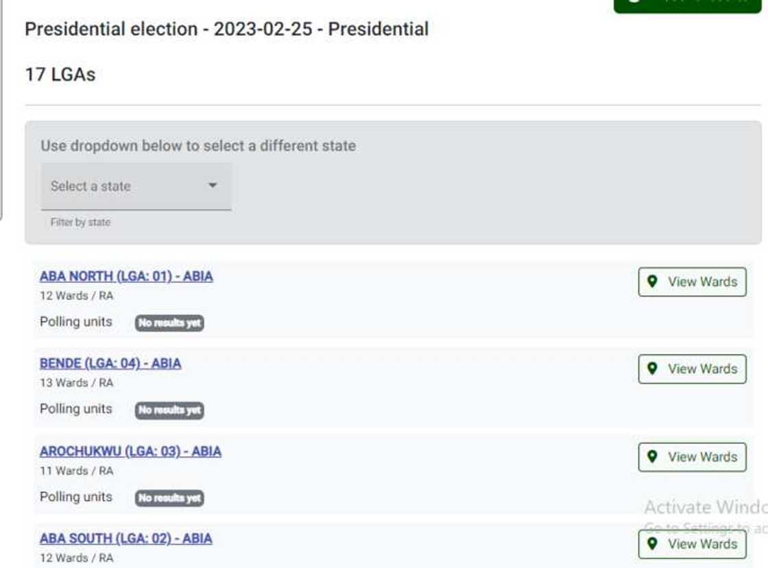 INEC's portal