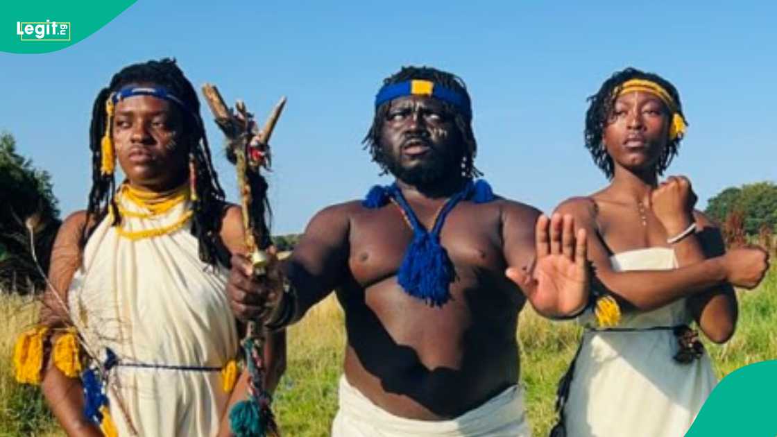 A Ghanaian man, Kofi Offeh, who called himself the king of an ‘African tribe’, leaves Scotland forest