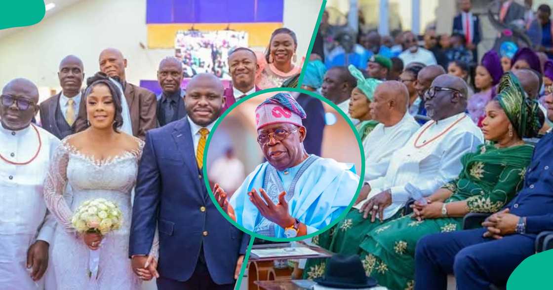 Tinubu ya halarci daurin auren dan Gwamna a Najeriya Tinubu ya halarci daurin auren dan Gwamna a Najeriya