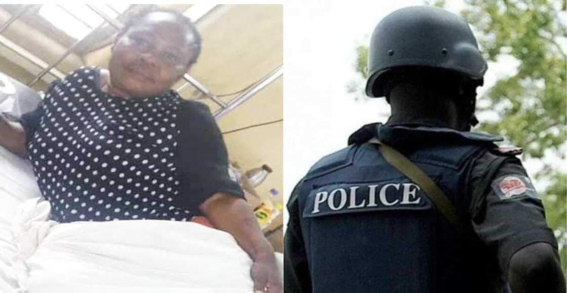 Woman claims policeman broke her leg Woman claims policeman broke her leg
