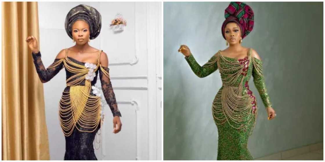 Photos of the lady and Bukola Adeeyo.