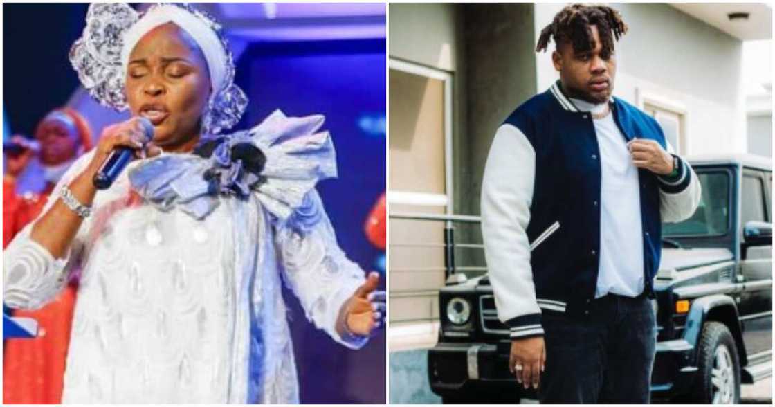 Nigerian musicians Tope Alabi and Buju Nigerian musicians Tope Alabi and Buju