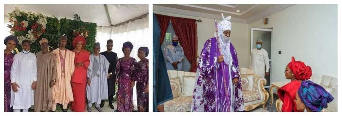 Hotunan bikin auren dan gwamnan Kaduna Nasir El-Rufai, Bashir da amaryarsa Halima Hotunan bikin auren dan gwamnan Kaduna Nasir El-Rufai, Bashir da amaryarsa Halima