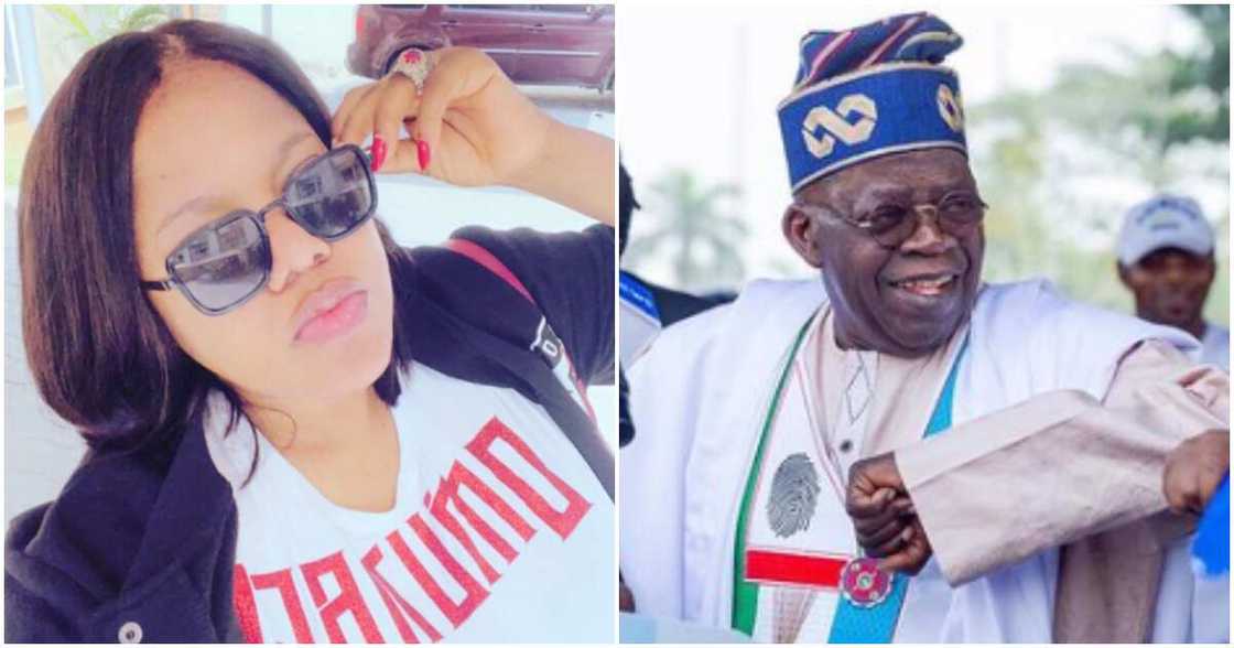 Toyin Abraham speaks on her love for Tinubu. Toyin Abraham speaks on her love for Tinubu.