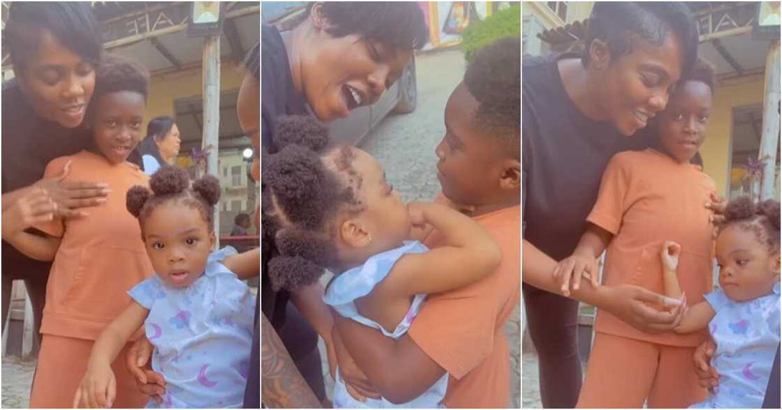 Tiwa Savage and Tianna's kids Tiwa Savage and Tianna's kids