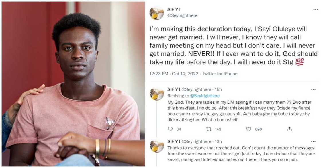 Breakfast stories, man vows never to get married, man cries out after breakup with fiancee Breakfast stories, man vows never to get married, man cries out after breakup with fiancee