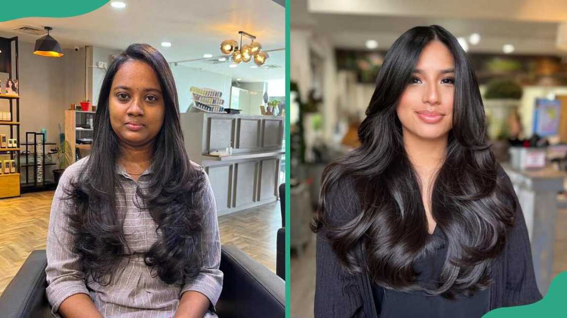 Long and layered haircut Long and layered haircut