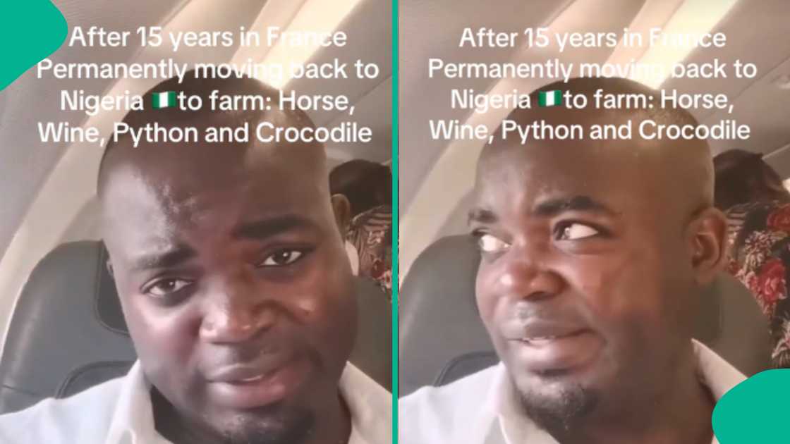 Man shares video as he relocates to Nigeria to work as farmer after 15 years in France