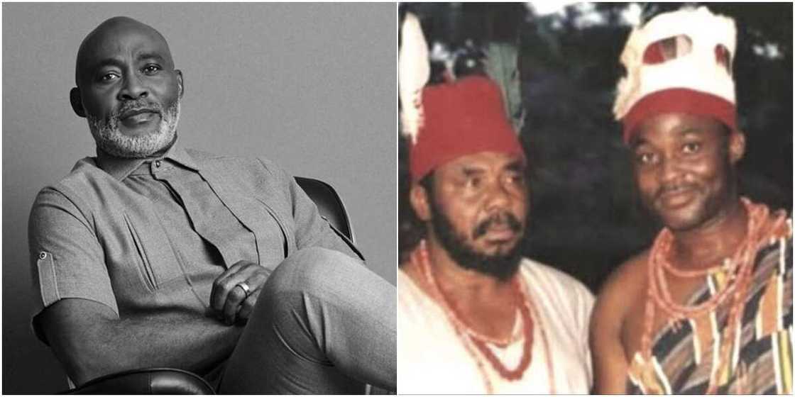 Richard Mofe-Damijo and Pete Edochie Richard Mofe-Damijo and Pete Edochie