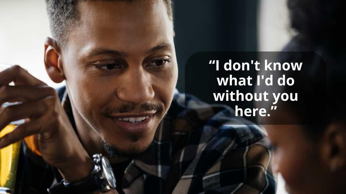 A man talking to his friend