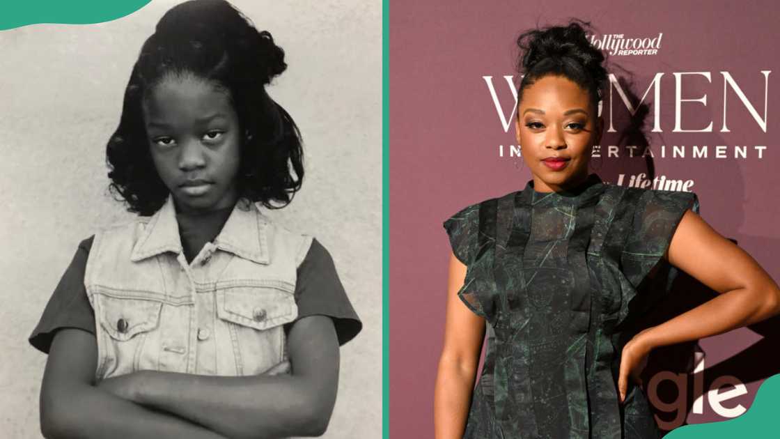 Jazz Raycole in My Wife and Kids (L). Jazz Raycole in Los Angeles, California in 2023 (R).