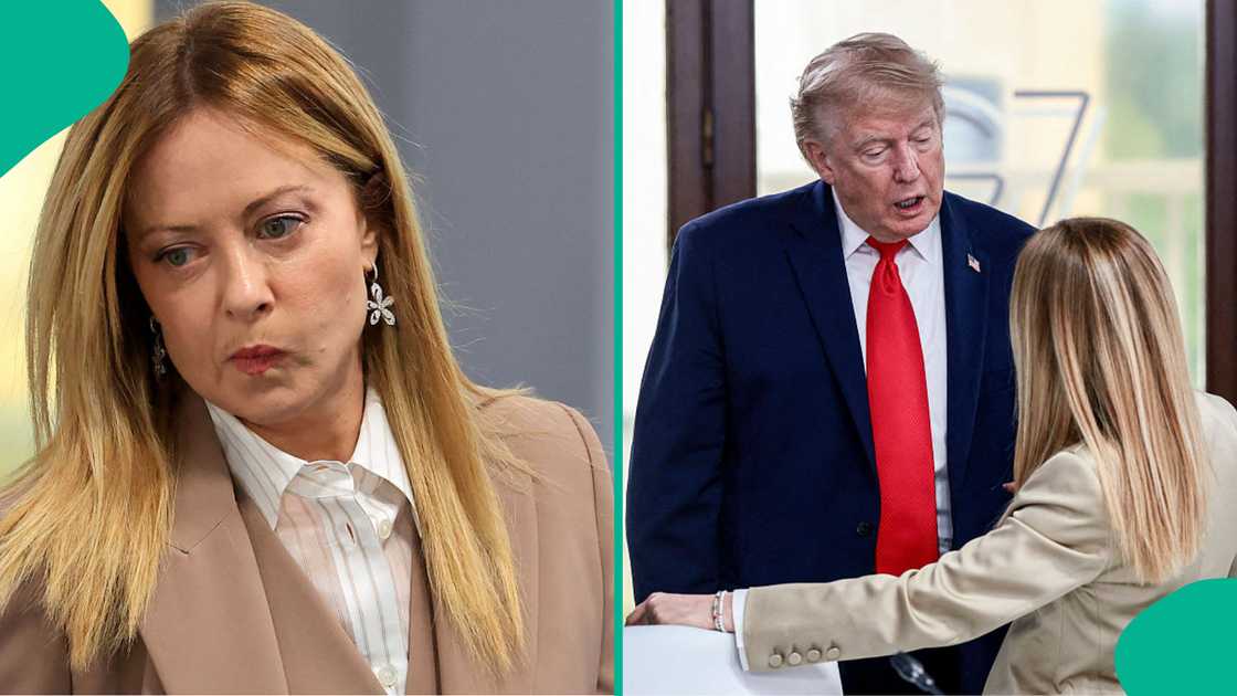 Donald Trump sparks diplomatic row with remarks about Meloni at the G7 summit. Donald Trump sparks diplomatic row with remarks about Meloni at the G7 summit.