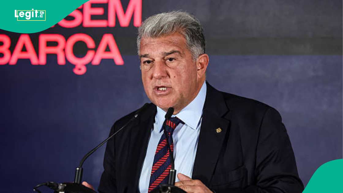 Joan Laporta, Barcelona, Victor Osimhen, Nigeria, Super Eagles Joan Laporta, Barcelona, Victor Osimhen, Nigeria, Super Eagles