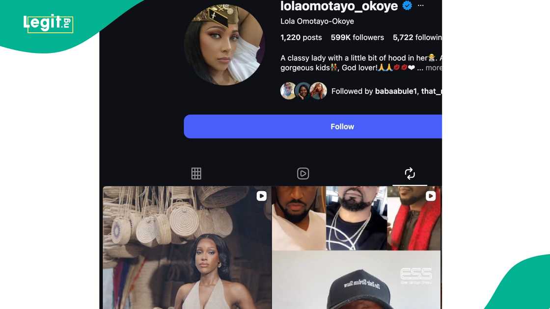 Lola Okoye leaves fans guessing with reaction to Rudeboy's younger wife's video