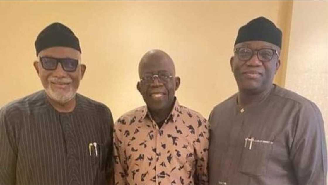 Akeredolu, Fayemi Visit Tinubu in London Akeredolu, Fayemi Visit Tinubu in London