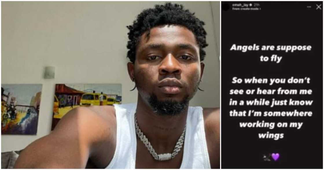 Omah Lay worries fans with cryptic post. Omah Lay worries fans with cryptic post.