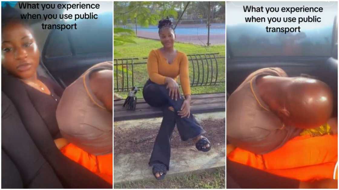 Lady and male passenger/Public transport in Nigeria. Lady and male passenger/Public transport in Nigeria.