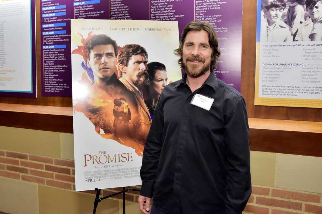 Christian Bale attends The Promise Armenian Institute Event At UCLA. Christian Bale attends The Promise Armenian Institute Event At UCLA.