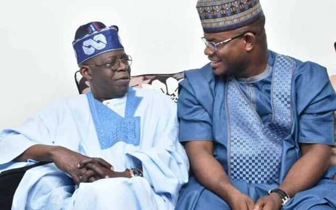 Bola Tinubu da Yahaya Bello Bola Tinubu da Yahaya Bello