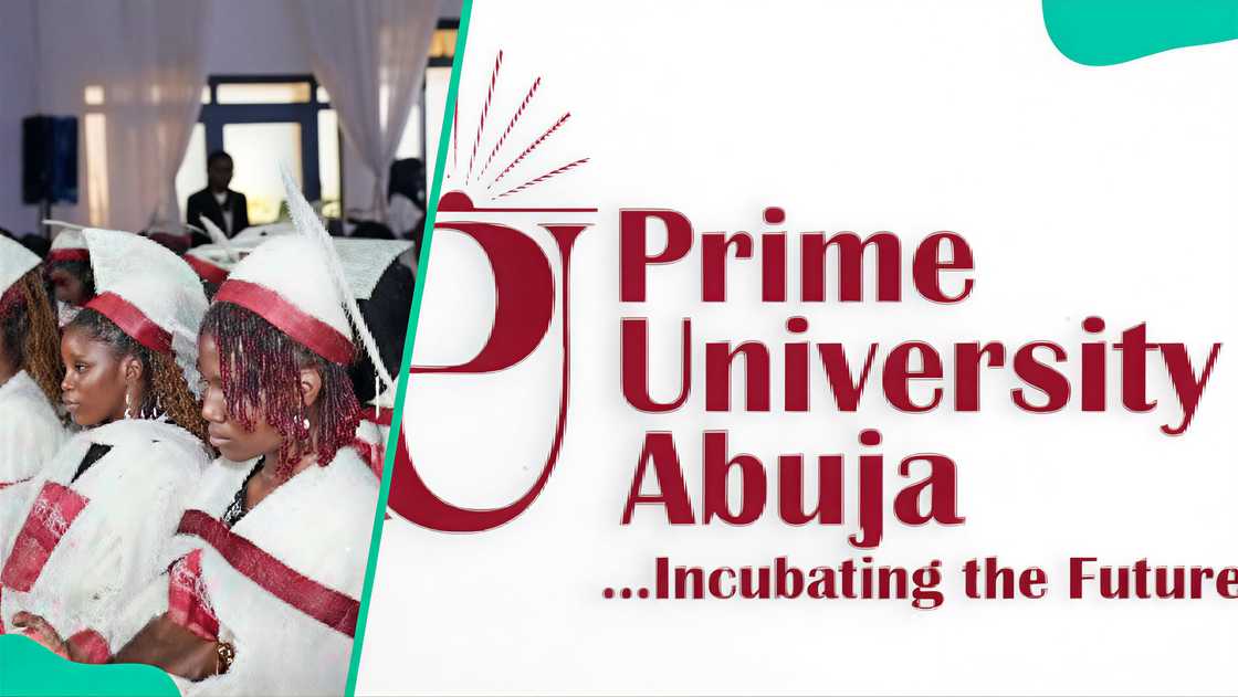 Prime University Abuja logo and students during empowerment program. Prime University Abuja logo and students during empowerment program.