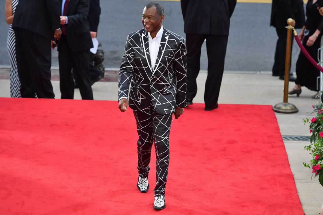 Calvin Murphy attends a basketball red carpet event