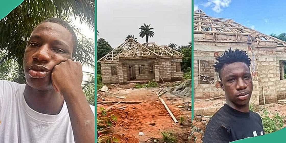 Nigerian man begins building portable house