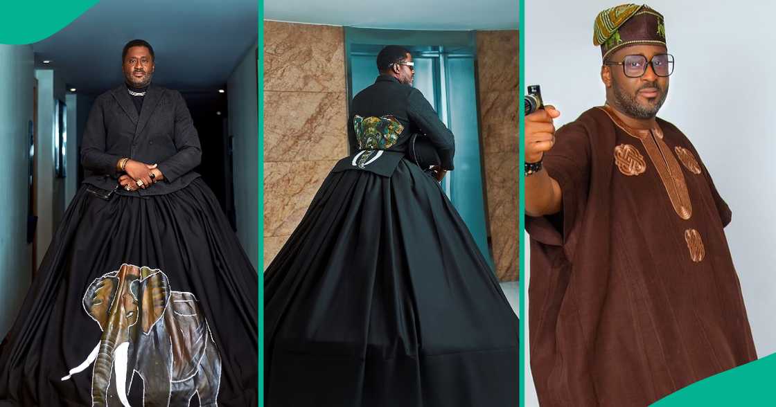 Desmond Elliot attends 2025 AMVCA in dramatic outift. Desmond Elliot attends 2025 AMVCA in dramatic outift.