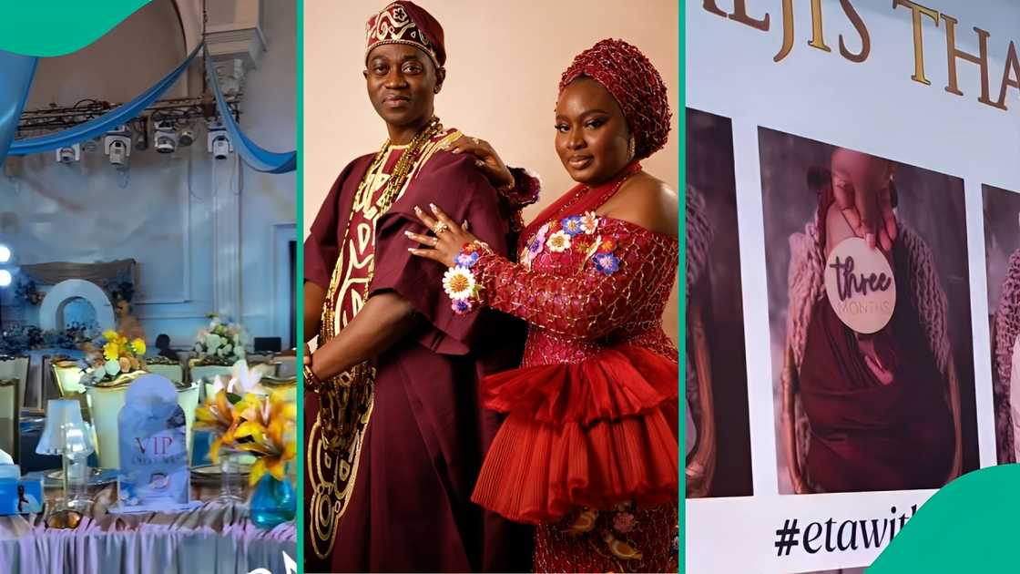Lateef Adedimeji & Mo Bimpe host thanksgiving party for triplets in Lagos.