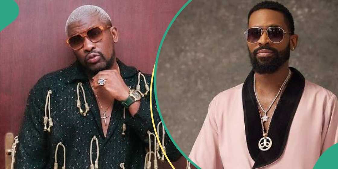 Nigerian singer D'banj and OAP Do2dtun