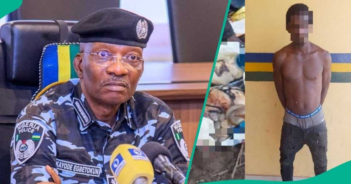 The Nigerian Police have arrested a 25-year-old ritualist in Lagos for being caught with human organs. The Nigerian Police have arrested a 25-year-old ritualist in Lagos for being caught with human organs.