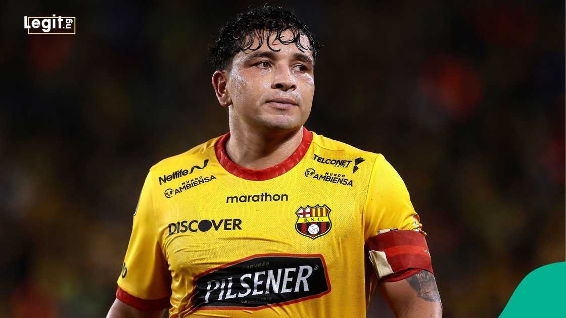 Mario Pineida, 2023 Copa CONMEBOL Libertadores, Barcelona SC, Palmeiras, Estadio Monumental Isidro Romero Carbo, Guayaquil, Ecuador. Mario Pineida, 2023 Copa CONMEBOL Libertadores, Barcelona SC, Palmeiras, Estadio Monumental Isidro Romero Carbo, Guayaquil, Ecuador.