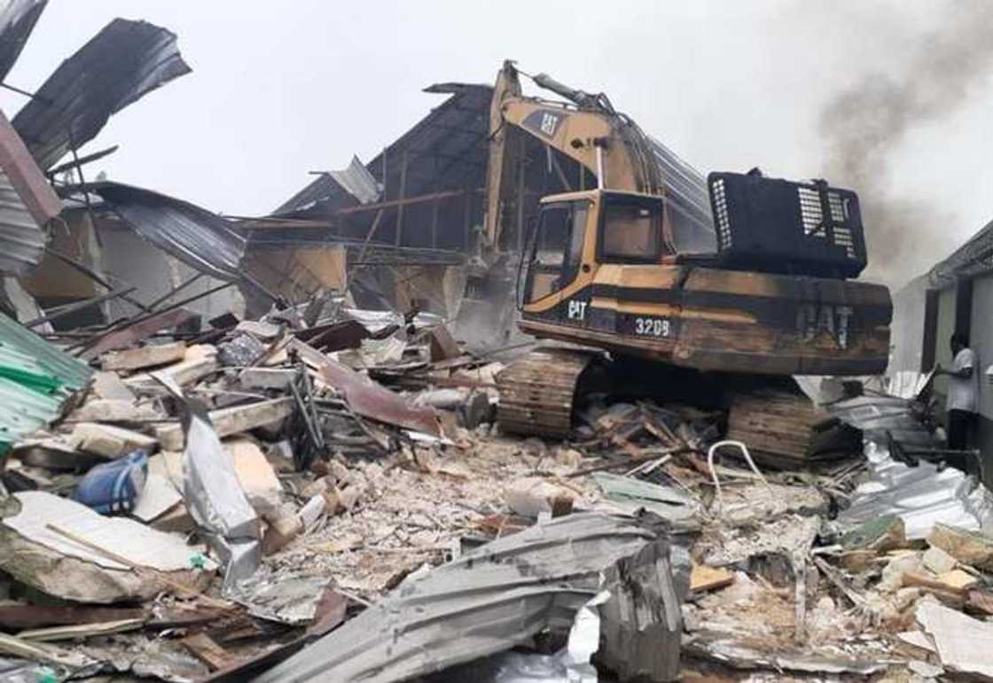 Lagos state under governor Babajide Sanwo-Olu starts the demolition of illegal structures and lists affected areas. Lagos state under governor Babajide Sanwo-Olu starts the demolition of illegal structures and lists affected areas.